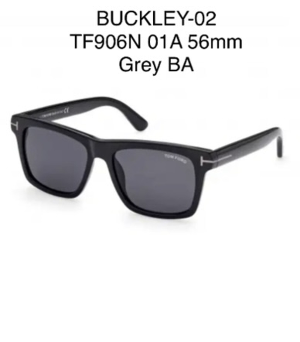Tom Ford TF906-N Buckley-02 Sunglasses Replacement Lenses 56mm Gray